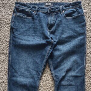 DU/ER DUER Dark Wash Blue L2X Straight Leg Jeans w/ Zipper fly (38x30)